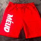 Meud 1 Red White Large Font
